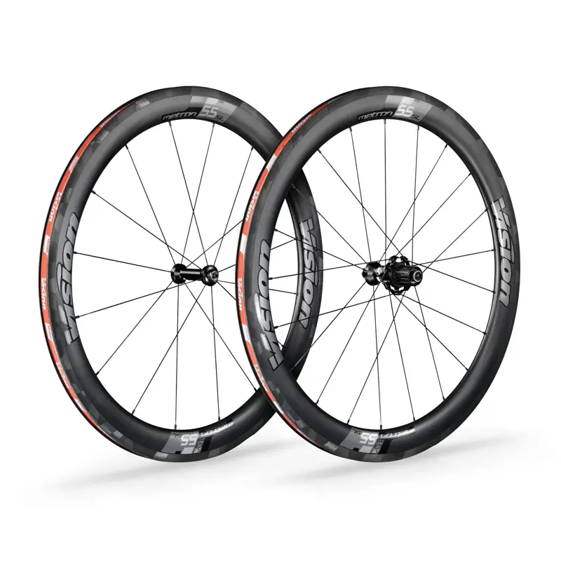 Balfes Bikes Vision Metron 55 SL Carbon 700c Rim Brake Road Wheelset in Black | Free postage over £30, £10 off first order, price match & 0% finance.