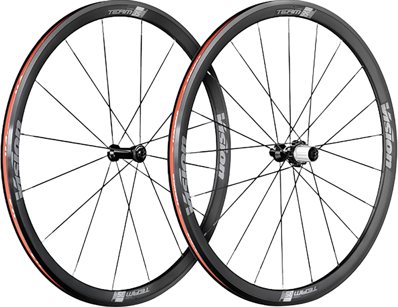 Balfes Bikes Vision Team 35 Comp SL 700c Shimano 11/12 Speed Road Wheelset in Black | Free postage over £30, £10 off first order, price match & 0% finance.