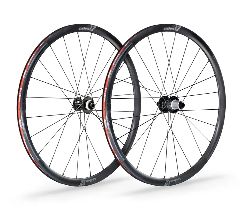 Vision TC 30 Disc Carbon Clincher Road Wheelset in Black
