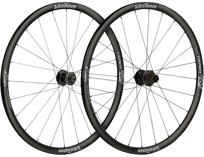 Vision Team AGX i23 Disc 700c Gravel Wheelset in Black