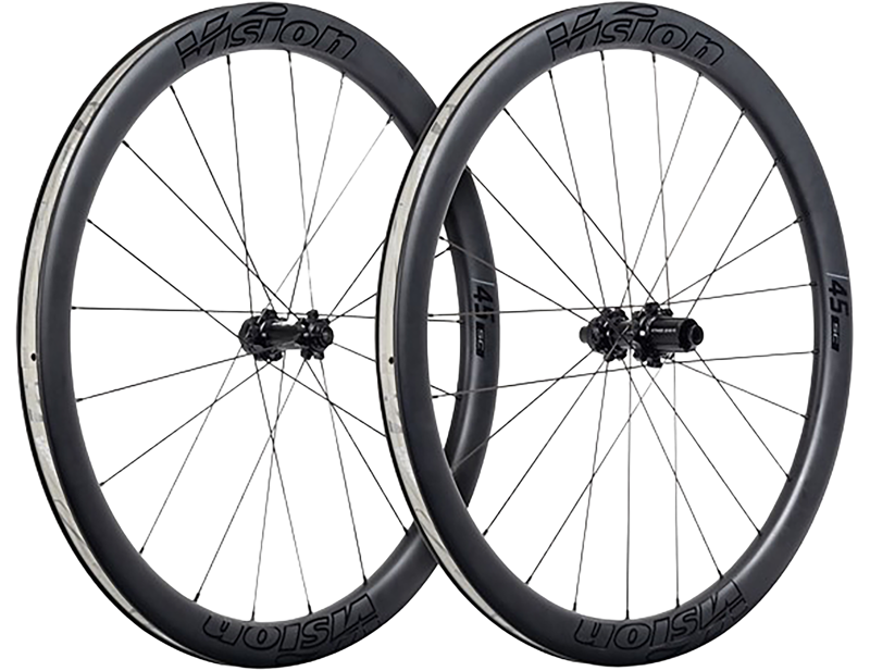 Balfes Bikes Vision SC 45 Disc Carbon 700c Road Wheelset in Black | Free postage over £30, £10 off first order, price match & 0% finance.