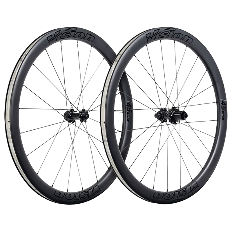 Balfes Bikes Vision SC 45 Disc Carbon 700c Road Wheelset in Black | Free postage over £30, £10 off first order, price match & 0% finance.