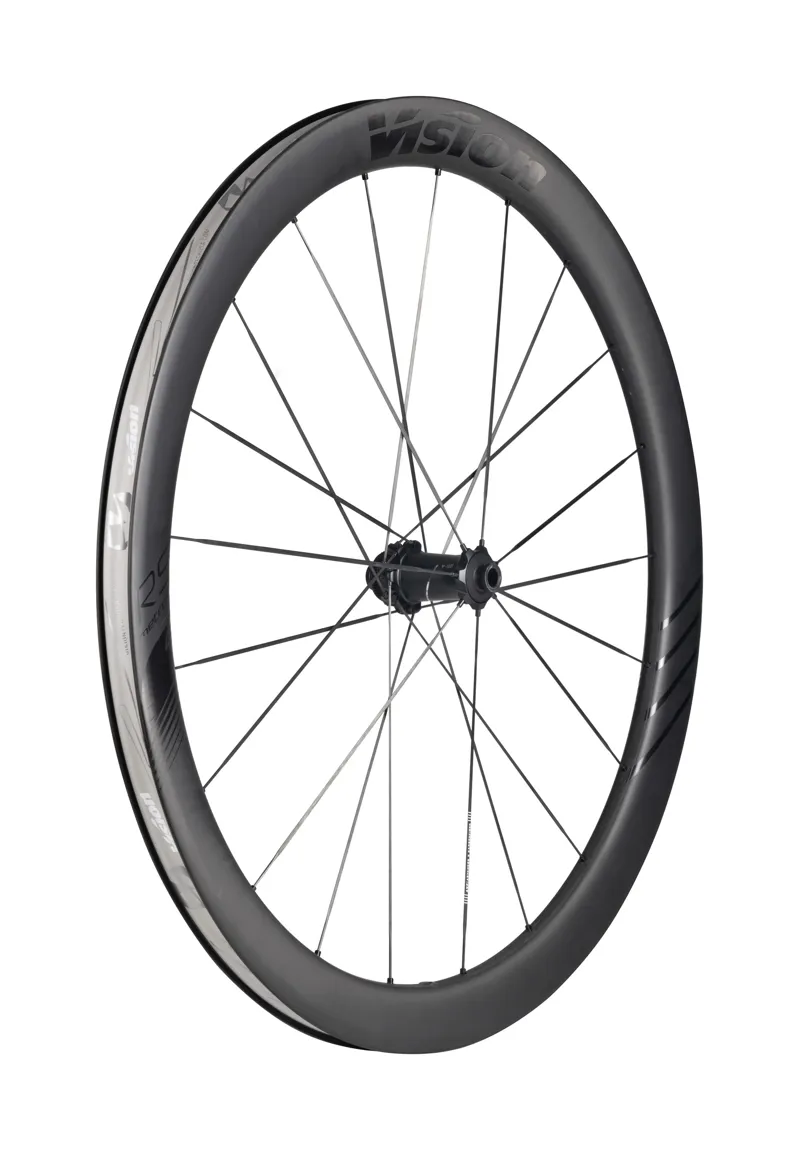 Vision Metron 45 RS SL Disc Carbon Shimano Tubeless Ready Road Wheelset in Black-3