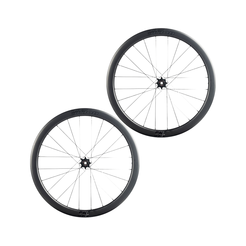 Balfes Bikes Vision SC 45 SL i23 Disc Carbon XDR Wheelset in Black | Free postage over £30, £10 off first order, price match & 0% finance.