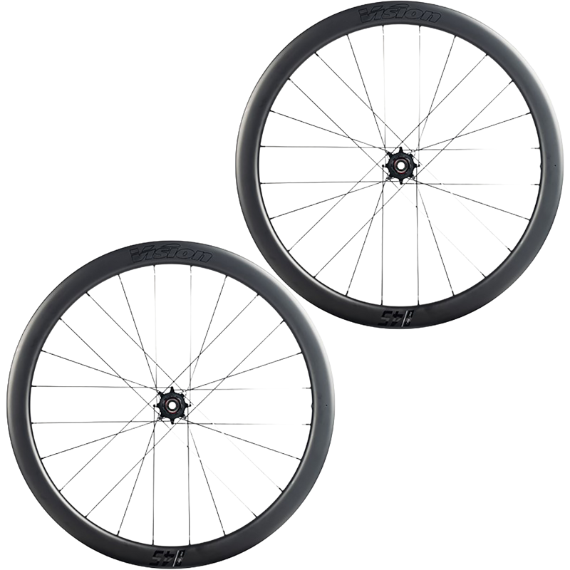 Balfes Bikes Vision SC 45 SL i23 Disc Carbon Wheelset in Black | Free postage over £30, £10 off first order, price match & 0% finance.
