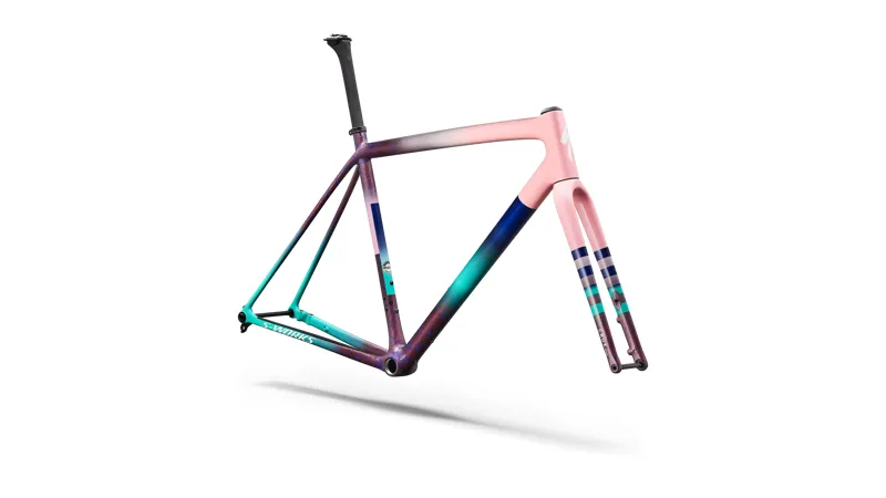 Specialized S-Works Crux Frameset 2026 in Desert Rose/quartz/purple Haze/majesty Blue/lagoon Blue/metallic White-1