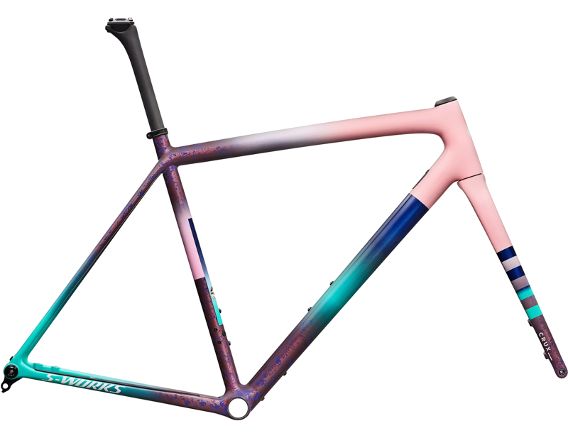 Specialized S-Works Crux Frameset 2026 in Desert Rose/quartz/purple Haze/majesty Blue/lagoon Blue/metallic White