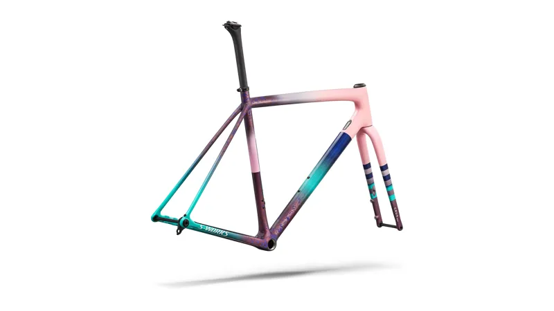 Specialized S-Works Crux Frameset 2026 in Desert Rose/quartz/purple Haze/majesty Blue/lagoon Blue/metallic White-2