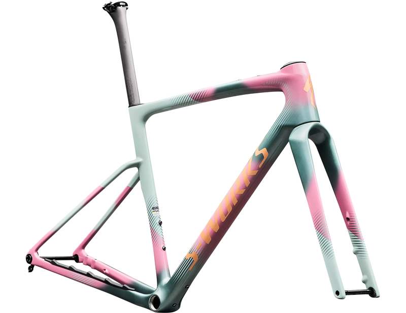 Specialized S-Works Crux 5 Gravel Bike 2027 Frameset in Grey/Pink-4