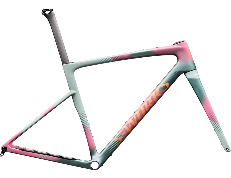 Specialized S-Works Crux 5 Gravel Bike 2027 Frameset in Grey/Pink-3