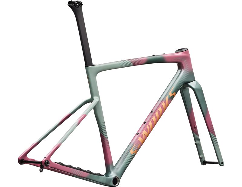 Specialized S-Works Crux 5 Gravel Bike 2027 Frameset in Grey/Pink-2