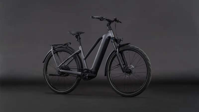 Cube Kathmandu Hybrid Comfort Pro 800 Trapeze Electric Hybrid Bike 2026 in Slabgrey/Black-7