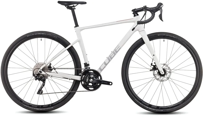 ONE OFF Cube Nuroad Women's Small Gravel Bike 2024 in Lightgrey/Rose