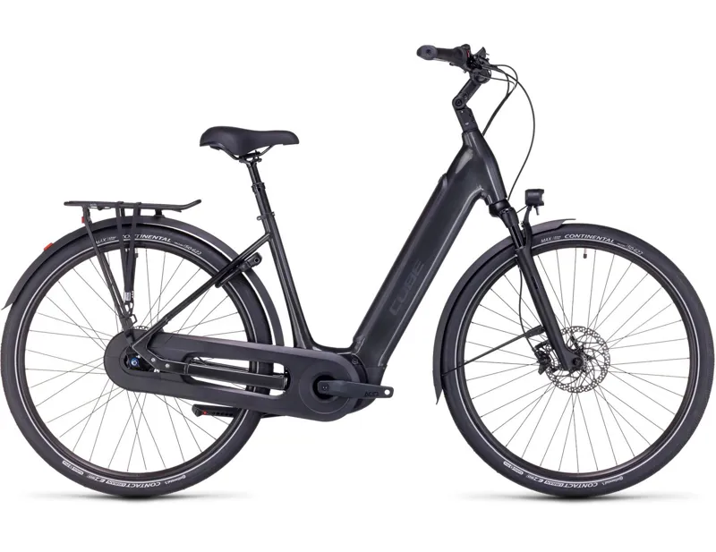 Cube Supreme Hybrid Ex 625 Electric Hybrid Bike 2024 in Grey/Black Easy Entry