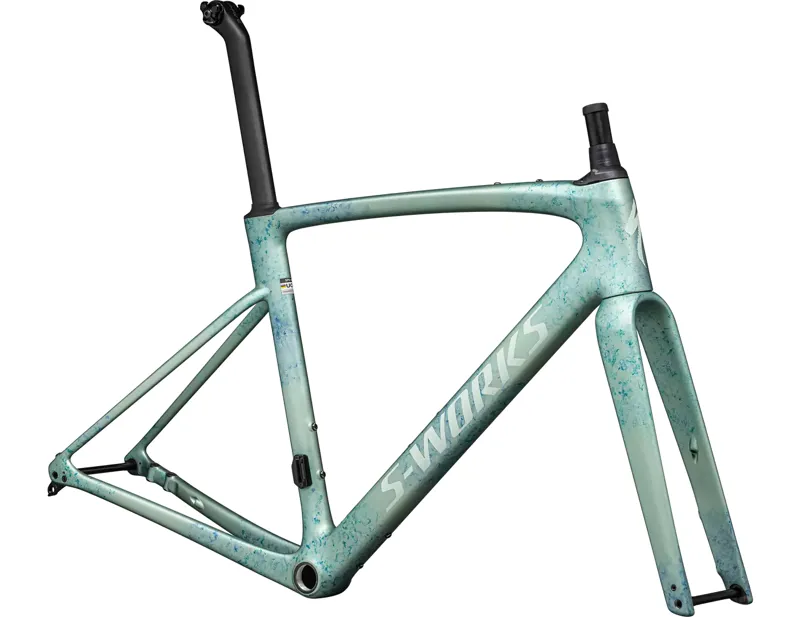 Specialized S-Works Roubaix SL8 Road Frameset 2024 in White Sage/Ink-2