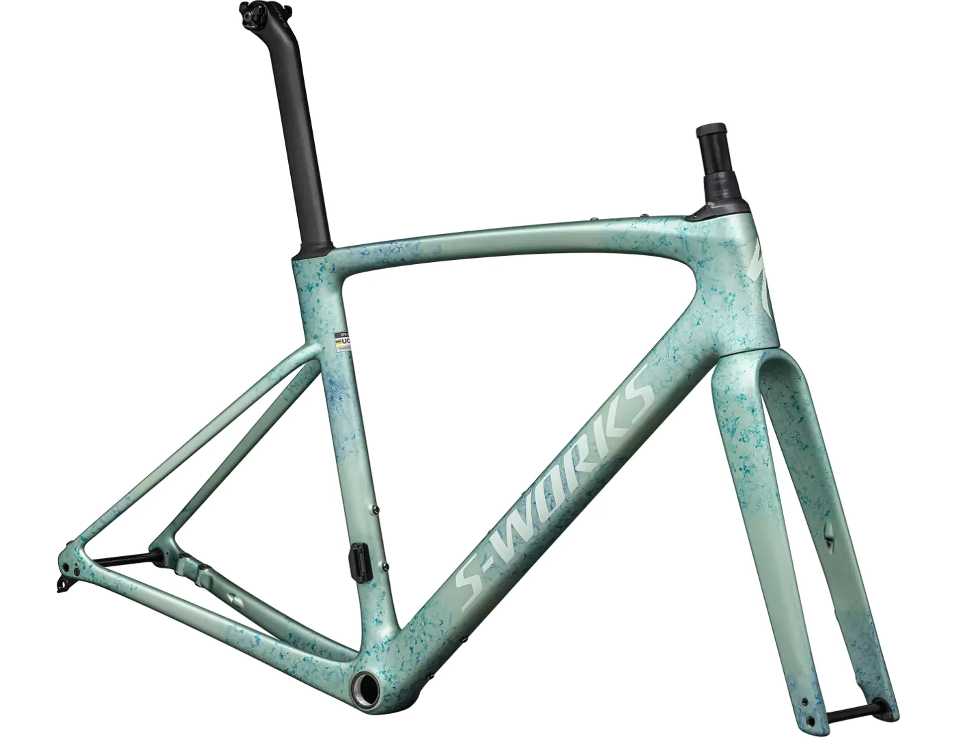 Specialized S-Works Roubaix SL8 Road Frameset 2024 in White Sage/Ink