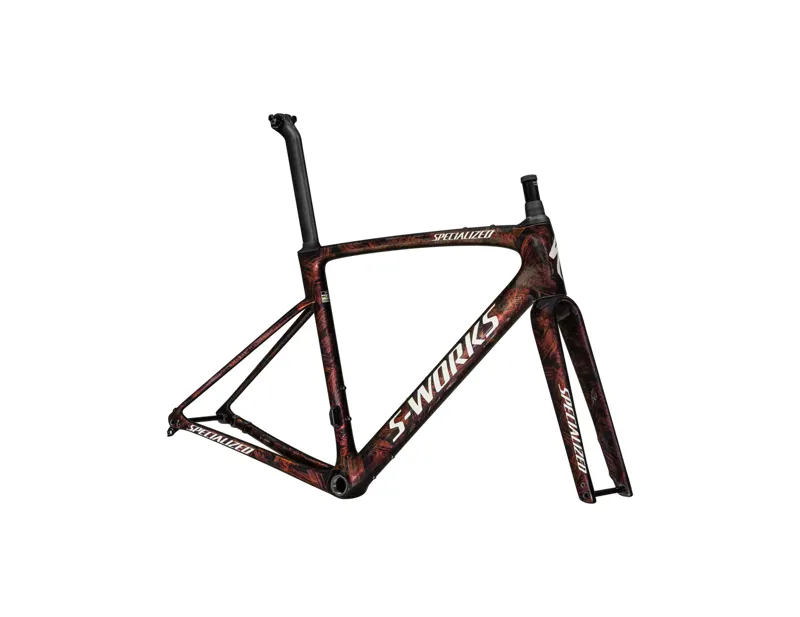 Specialized S-Works Roubaix SL8  Road Bike Frameset 2026 Gloss Carbon/Red To Gold and Solidity-1
