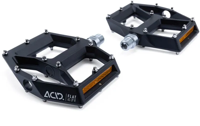 ACID A3-ZP R FLAT PEDALS in Black-2