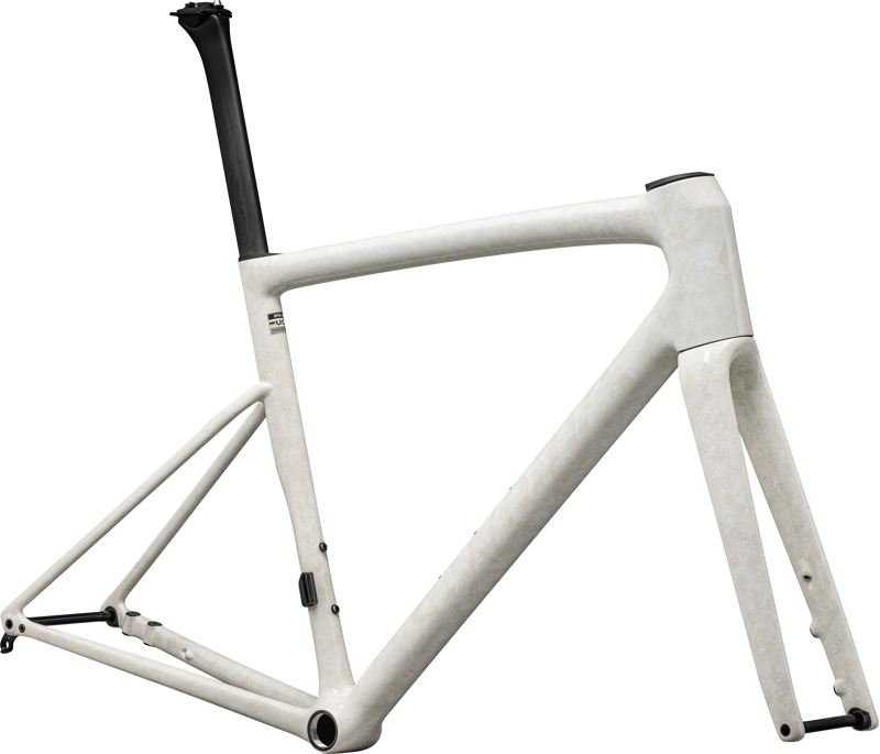 Specialized S-Works Tarmac SL8 Carbon Road Frameset 2025 in White Dune/White Pearl-1