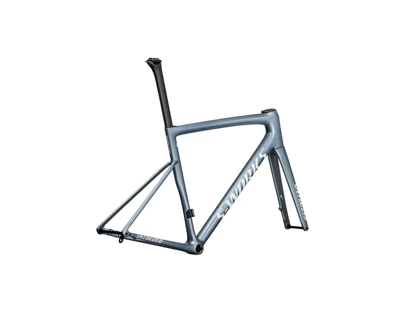 Specialized S-Works Tarmac SL8 Road Frameset 2025 in Glacial/Red To Gold/White-2