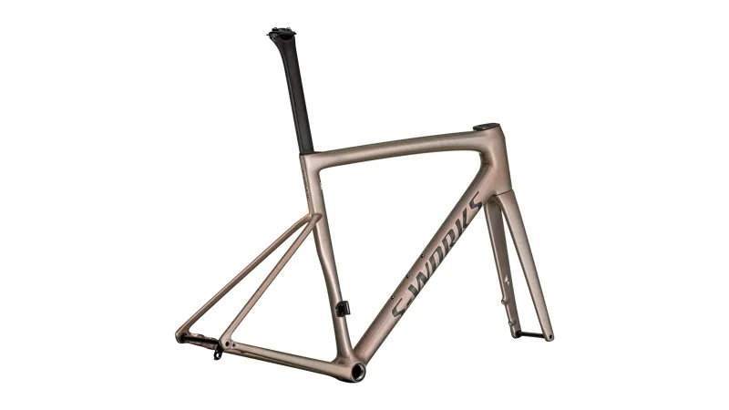 Specialized S-Works Tarmac SL8 Road Frameset 2025 in Viavi Red Gold Over Silver Obsidian-3