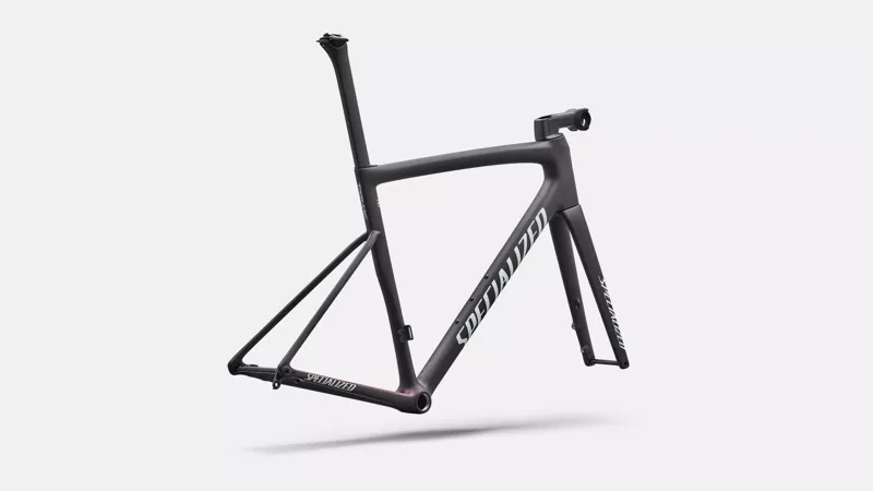 Specialized Tarmac SL8 Road Frameset 2026 in Satin Carbon / Reflex Super Red Pearl Front Edge Fade / Metallic White Silver-2