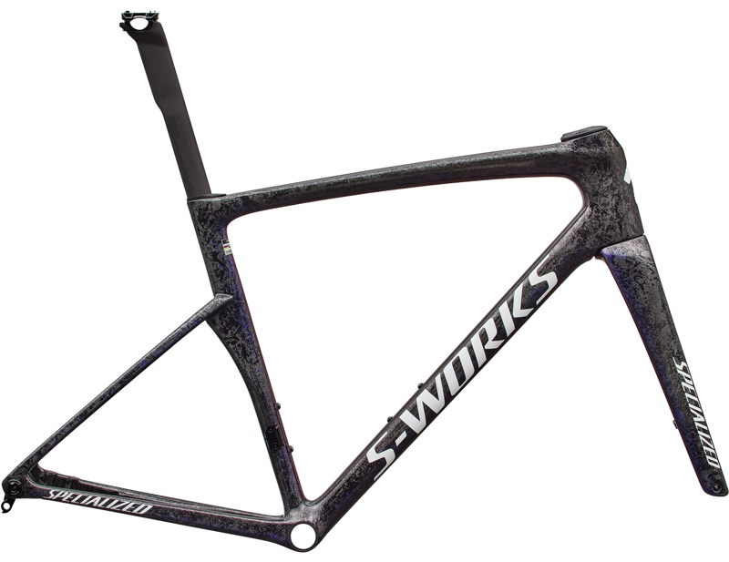 Specialized S-Works Tarmac SL9 Road Bike Frameset 2027 in Gloss Carbon/Red to Blue Pearl/White