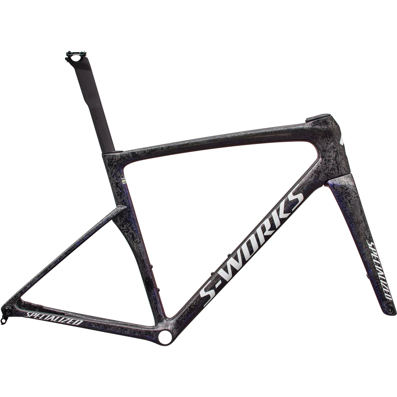 Balfes Bikes Specialized S-Works Tarmac SL9 Road Bike Frameset 2027 in Gloss Carbon/Red to Blue Pearl/White | Free postage over £30, £10 off first order, price match & 0% finance.