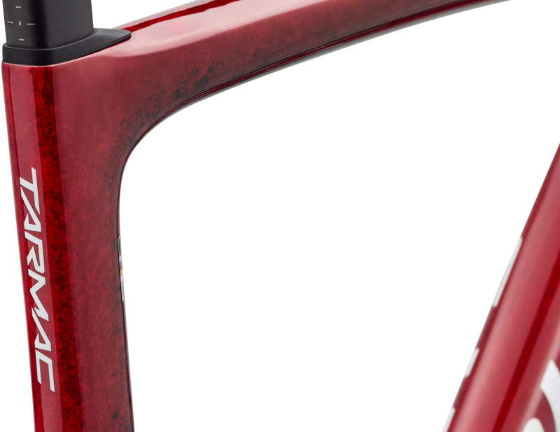 Specialized S-Works Tarmac SL9 Road Bike Frameset 2027 in Gloss Vivid Red/Tarmac Black/White Metallic-4