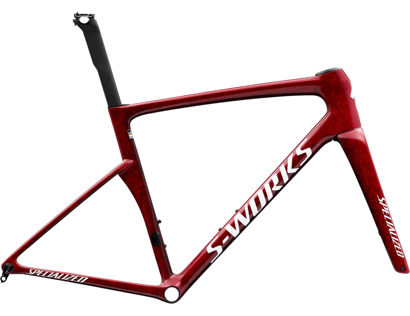 Specialized S-Works Tarmac SL9 Road Bike Frameset 2027 in Gloss Vivid Red/Tarmac Black/White Metallic