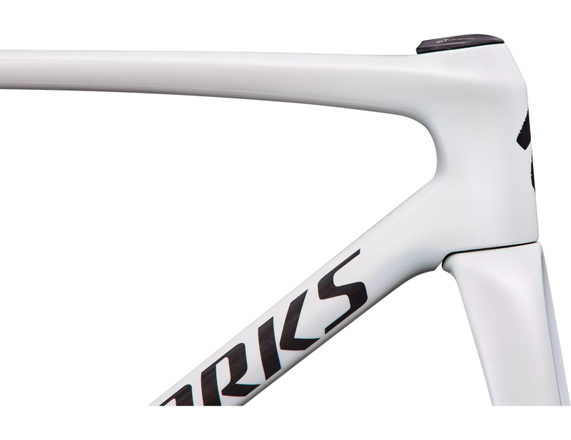 Specialized S-Works Tarmac SL9 Road Bike Frameset 2027 in Gloss White Silver Metallic/Obsidian Metallic-3