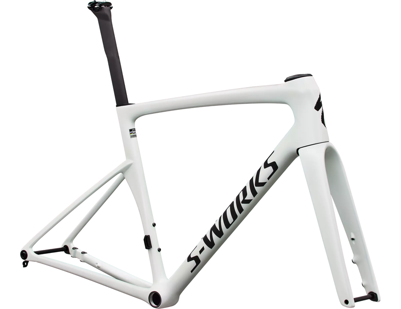 Specialized S-Works Tarmac SL9 Road Bike Frameset 2027 in Gloss White Silver Metallic/Obsidian Metallic-1
