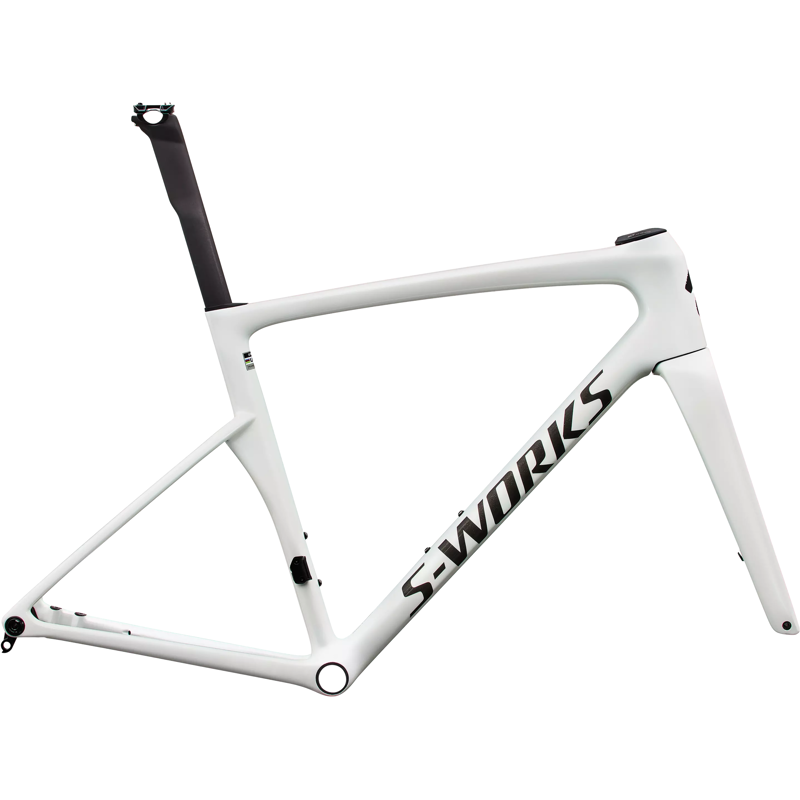 Balfes Bikes Specialized S-Works Tarmac SL9 Road Bike Frameset 2027 in Gloss White Silver Metallic/Obsidian Metallic | Free postage over £30, £10 off first order, price match & 0% finance.