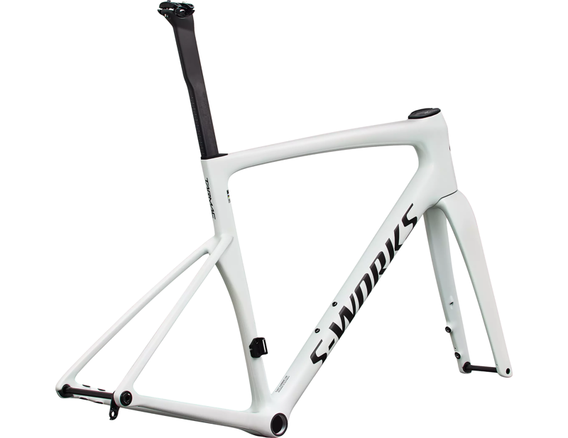 Specialized S-Works Tarmac SL9 Road Bike Frameset 2027 in Gloss White Silver Metallic/Obsidian Metallic-2
