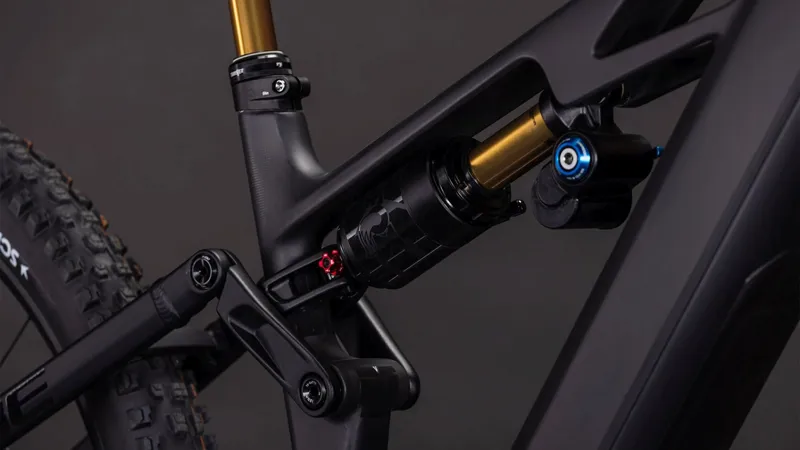 Cube Stereo Hybrid one77 HPC AT 800 Full Suspension Electric Mountain Bike 2026 in Carbon/Gold-5