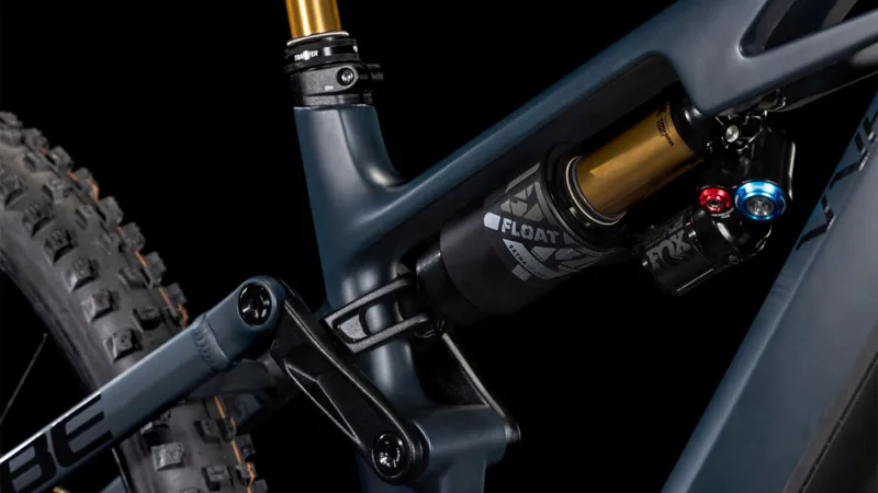 Cube Stereo Hybrid ONE77 HPC AT 800 Electric Full Suspension MTB 2025 in Carbon/Gold-4