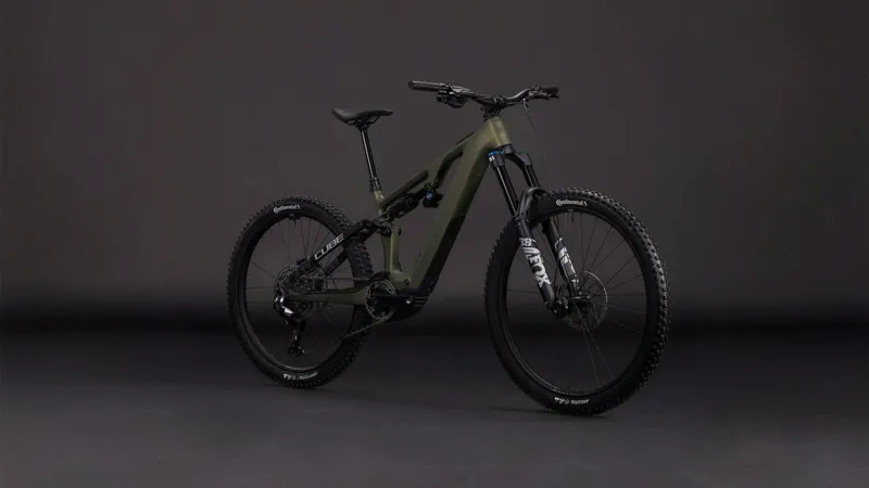 Cube Ams Hybrid one77 c:62 Tm 600x Electric Full Suspension Mountain Bike 2026 in Reedgreen/Matrix-8