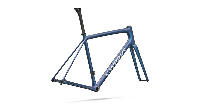 Specialized S-Works Aethos 2 Road Frameset 2026 in Satin Black Ink Wash / Pearl / Shadow Silver-2
