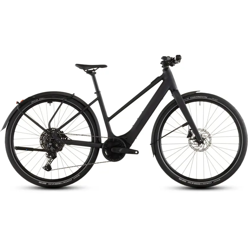 Balfes Bikes Cube Editor Hybrid Pro 400x FE Trapeze Electric Hybrid Bike 2026 in Coal/Prism | Free postage over £30, £10 off first order, price match & 0% finance.