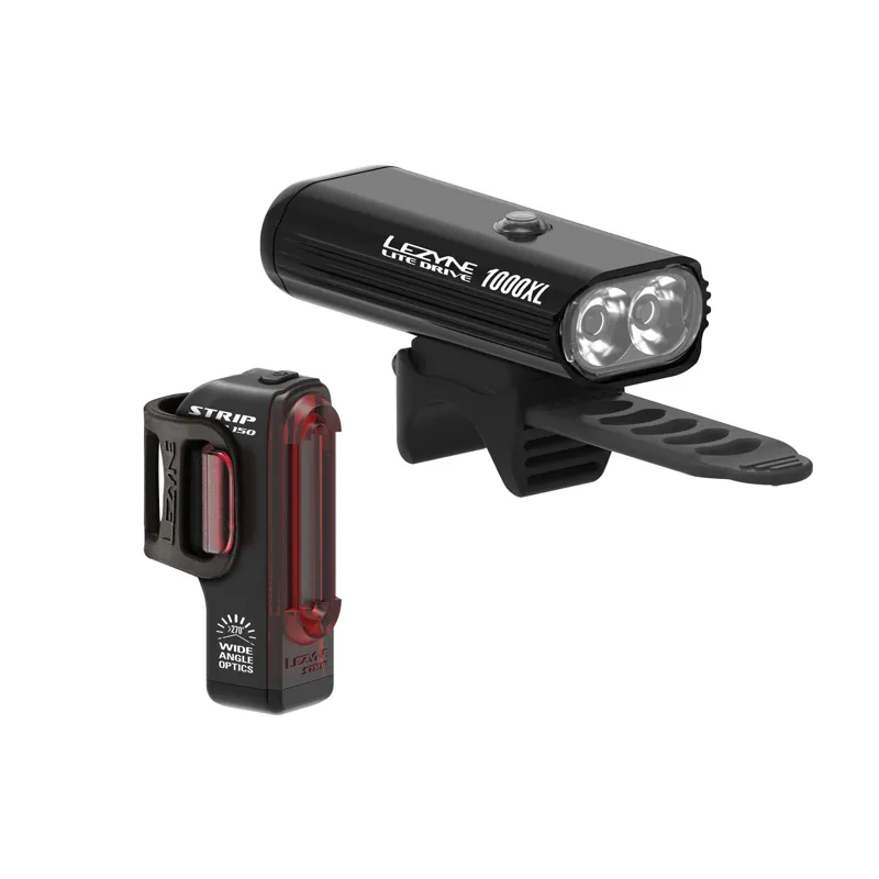 Lezyne Lite Drive 1000XL / Strip Pro Light Set