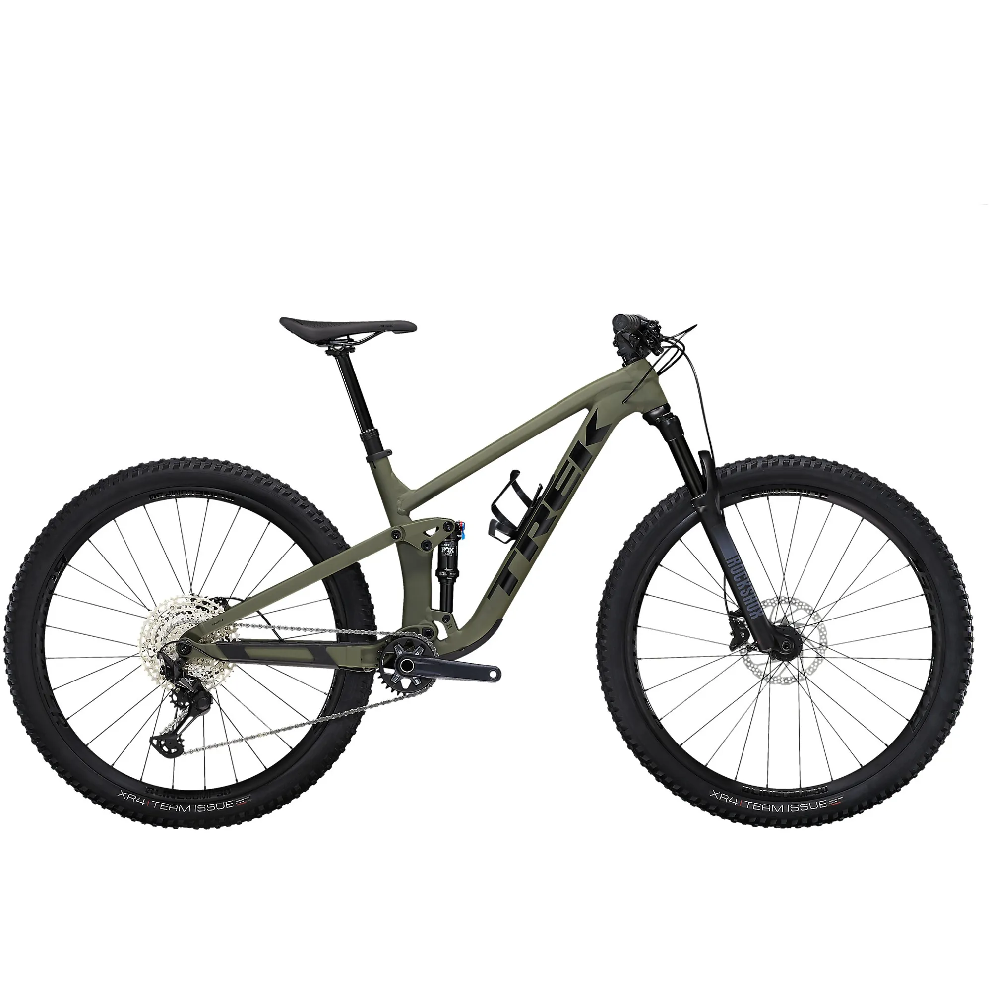 Trek Top Fuel Full Suspension Mountain Bike 2022 in Green
