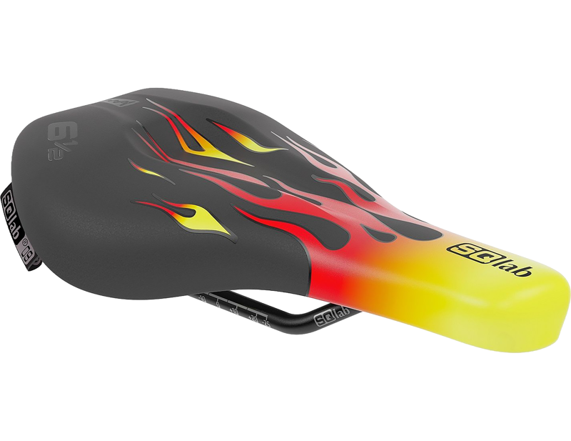 Balfes Bikes Sq Lab SQlab Ergowave 6 1/2in Kids Saddle in Flames | Free postage over £30, £10 off first order, price match & 0% finance.