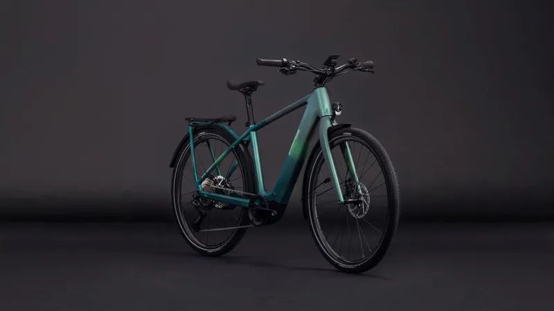 Cube Kathmandu Hybrid c:62 Slt 400x Electric Hybrid Bike 2026 in Seafoam/Chrome-7