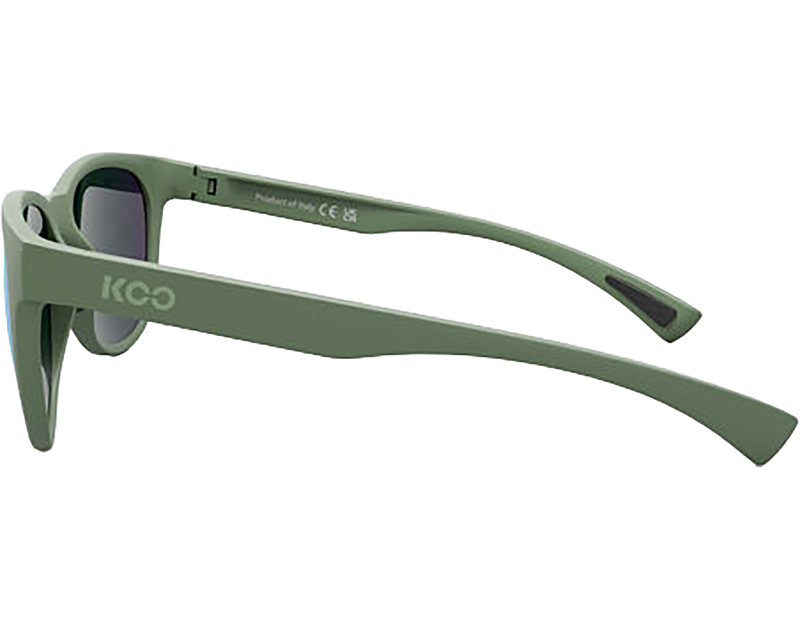 Koo Cosmo Sunglasses in Olive Green Matt/Green Mirror-2