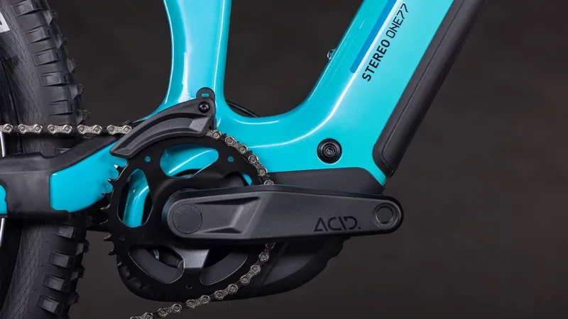 Cube Stereo Hybrid One77 HPC Race 800 Electric Mountain Bike 2026 in Swimmingpool/Black-1