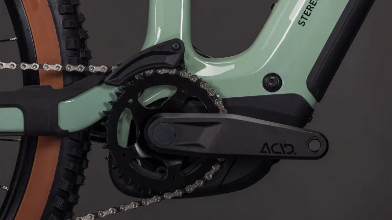 Cube Stereo Hybrid One44 HPC Race 800 Electric Full Suspension Mountain Bike 2026 in Dried Herbs/Black-2