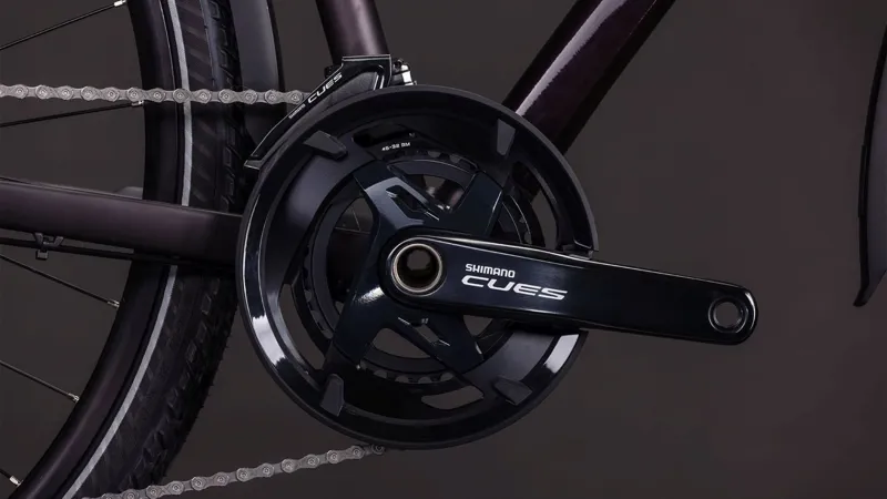 Cube Kathmandu SLX Trapeze Hybrid Bike 2026 in SolarEclipse/Gold-4