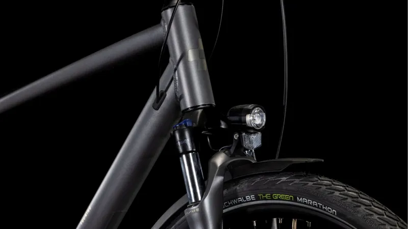 Cube Touring Pro Hybrid Bike 2025 in Slab Grey/Metal-4