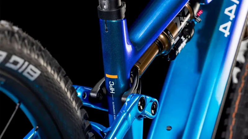 Cube Stereo Hybrid One44 HPC AT F/S Electric Mountain Bike 2025 in Actionteam-2