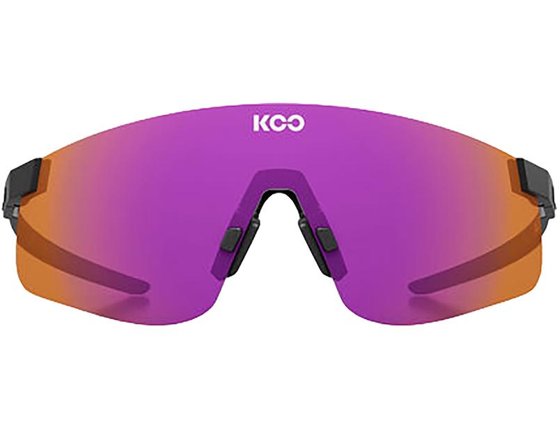 Koo Nova Sunglasses in Black Matt/Fuchsia Mirror-1